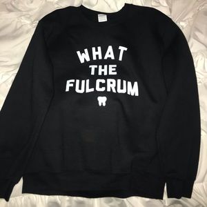 Dental Hygiene Nation Black Crewneck